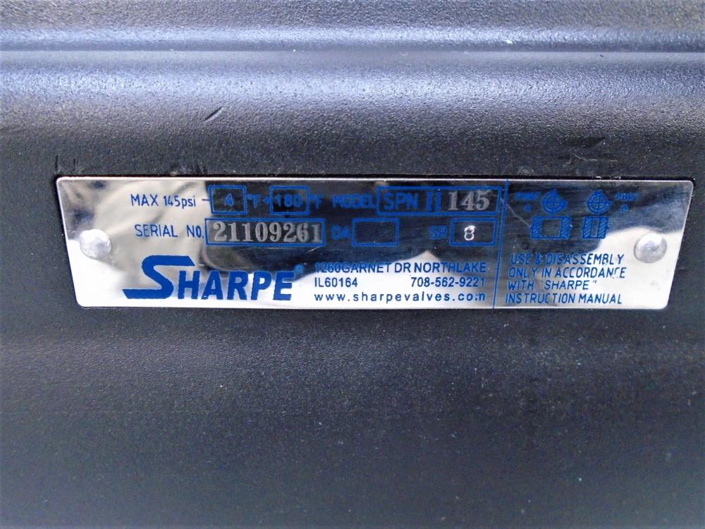 Sharpe SPN II 145 Pneumatic Actuator, Max 145 PSI, SR 8